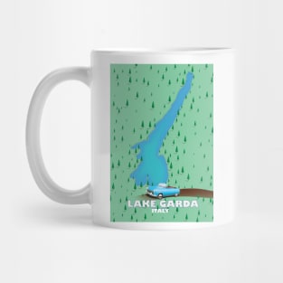 Lake Garda travel map Mug